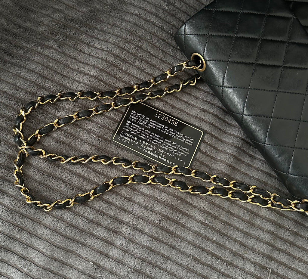 Chanel Classic Double Flap Medium 24 K Gold Plated