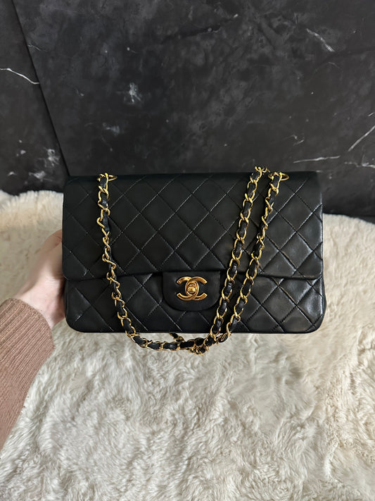 Chanel Timeless Double Flap Medium Or 24k