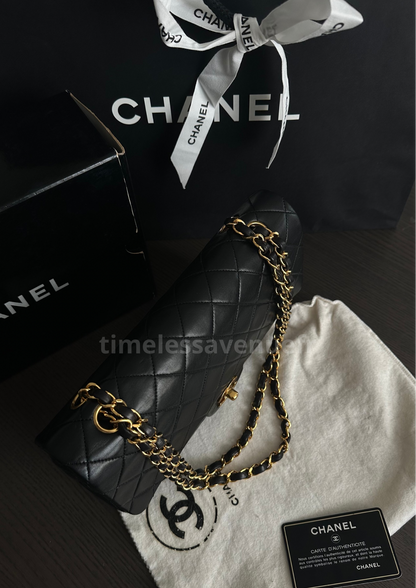 Chanel Timeless Double Flap Medium 24k Gold