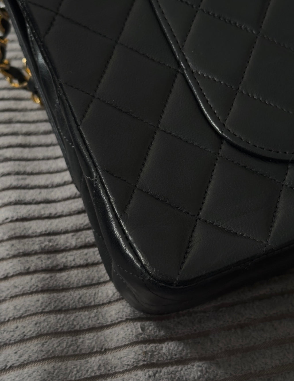 Chanel Classic Double Flap Medium 24 K Gold Plated