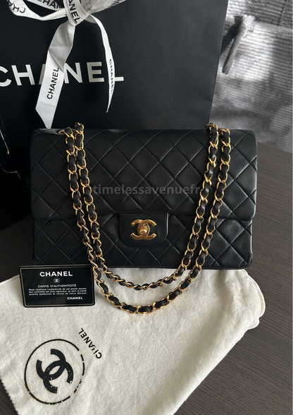Chanel Timeless Double Flap Medium 24k Gold