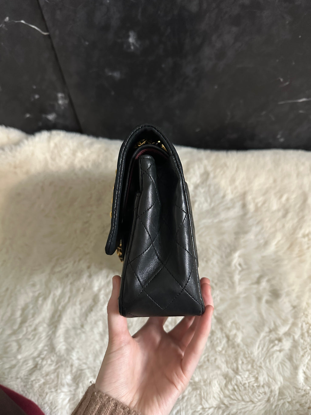 Chanel Timeless Double Flap Medium Or 24k