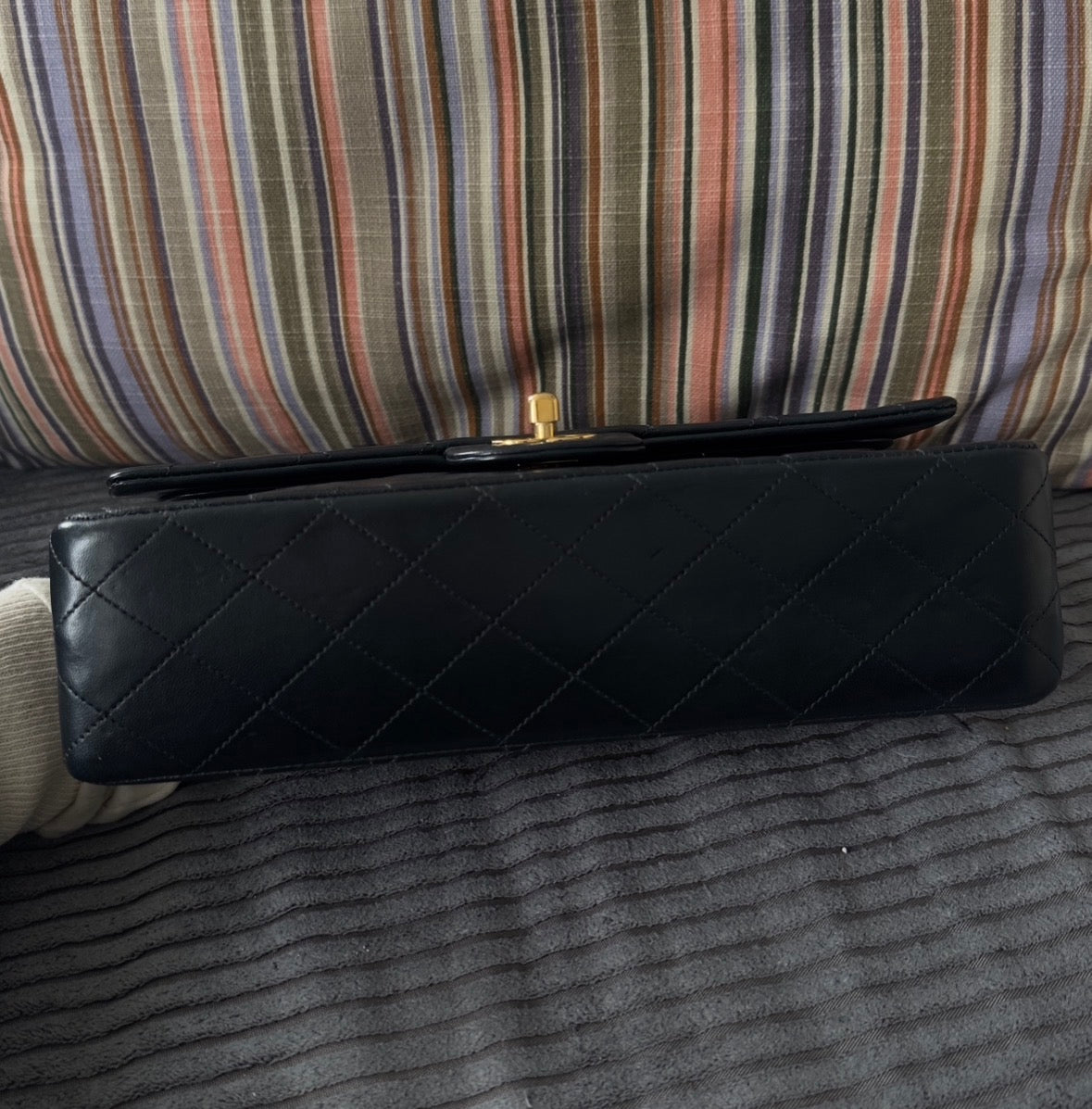 Chanel Classic Double Flap Medium 24 K Gold Plated