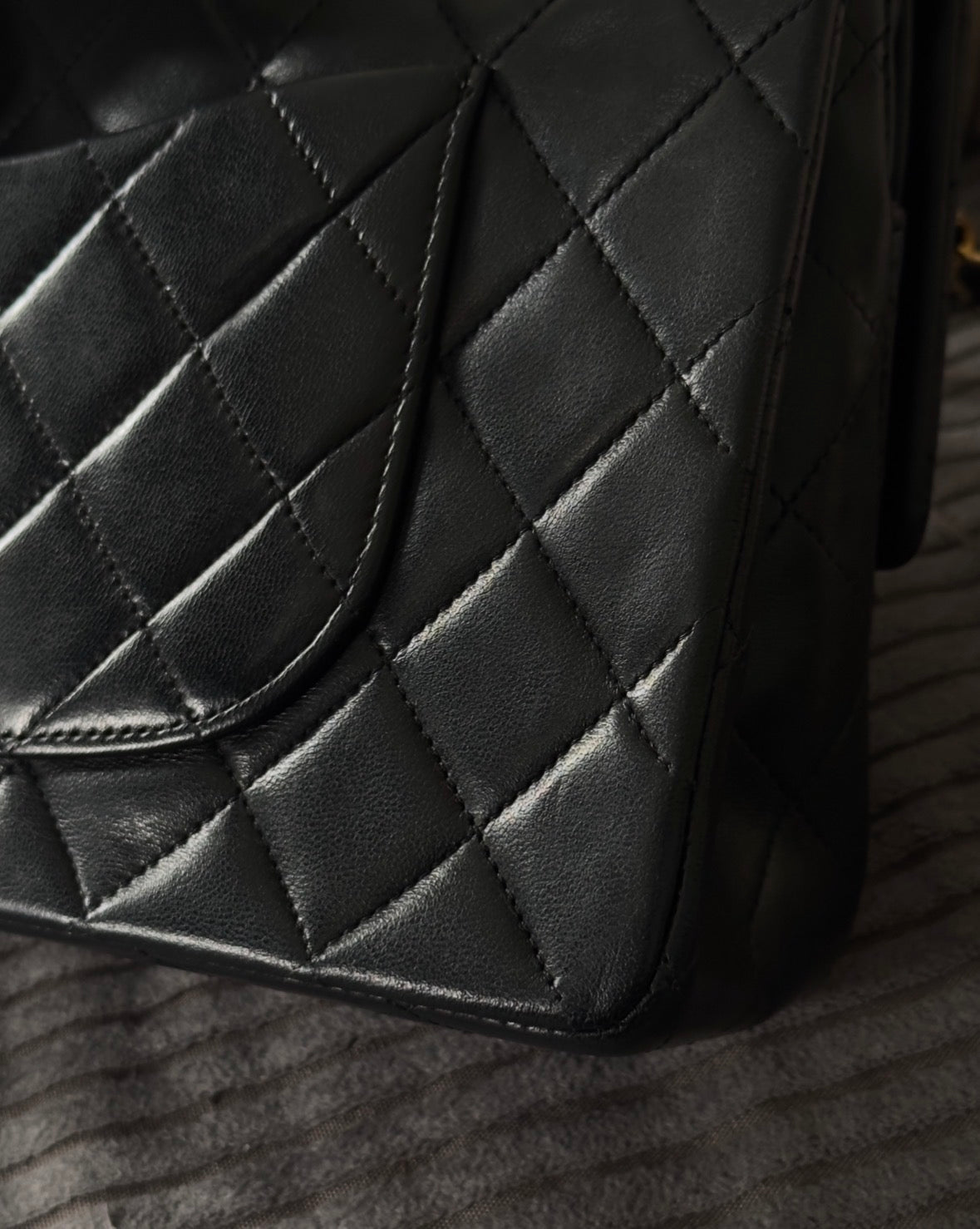 Chanel Classic Double Flap Medium 24 K Gold Plated