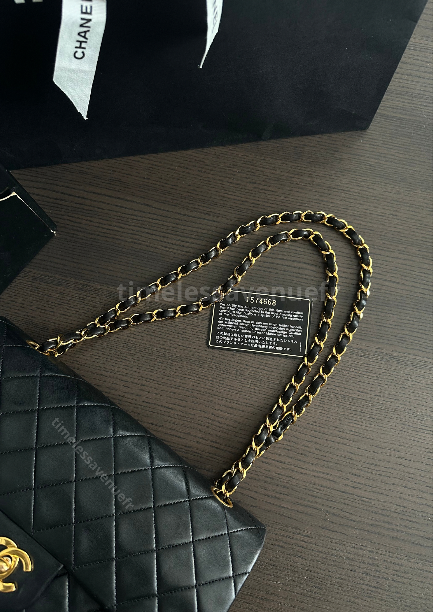 Chanel Timeless Double Flap Medium 24k Gold