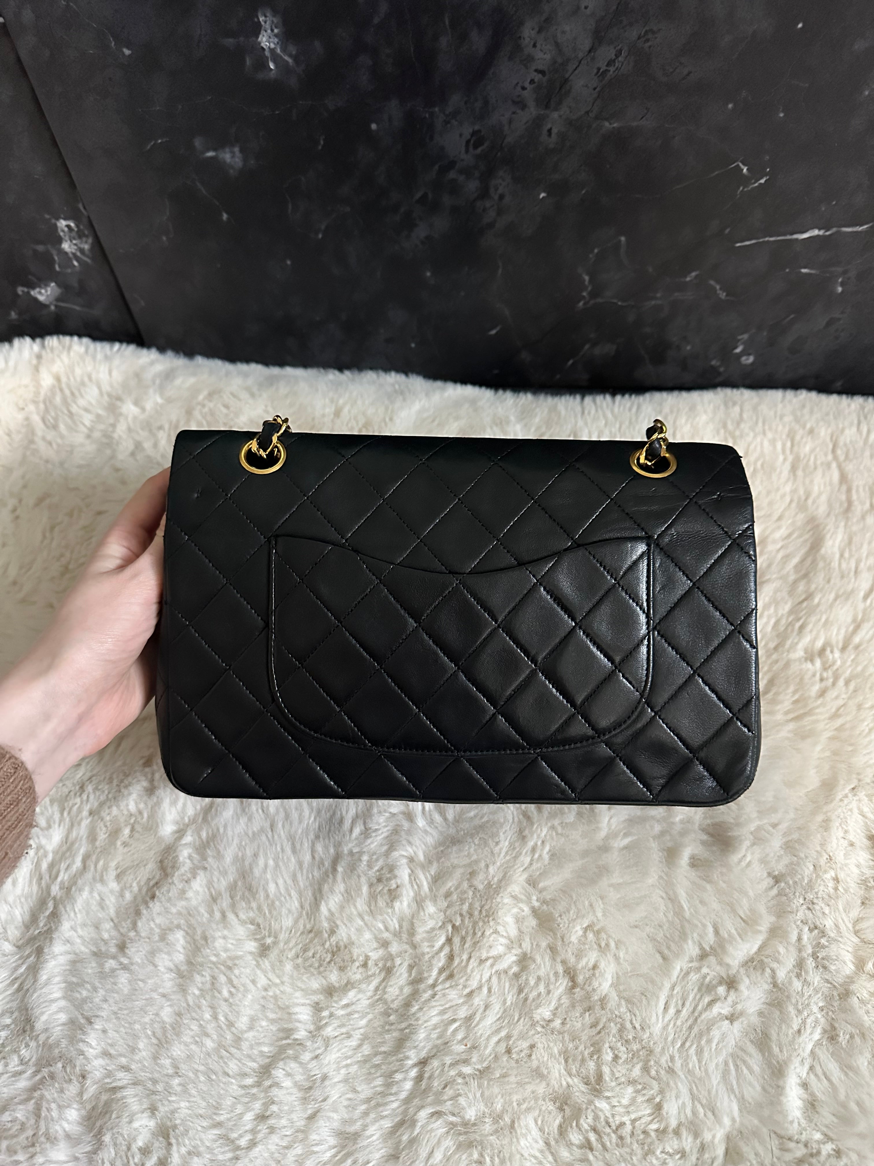 Chanel Timeless Double Flap Medium Or 24k
