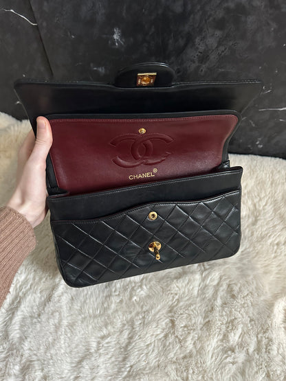 Chanel Timeless Double Flap Medium Or 24k