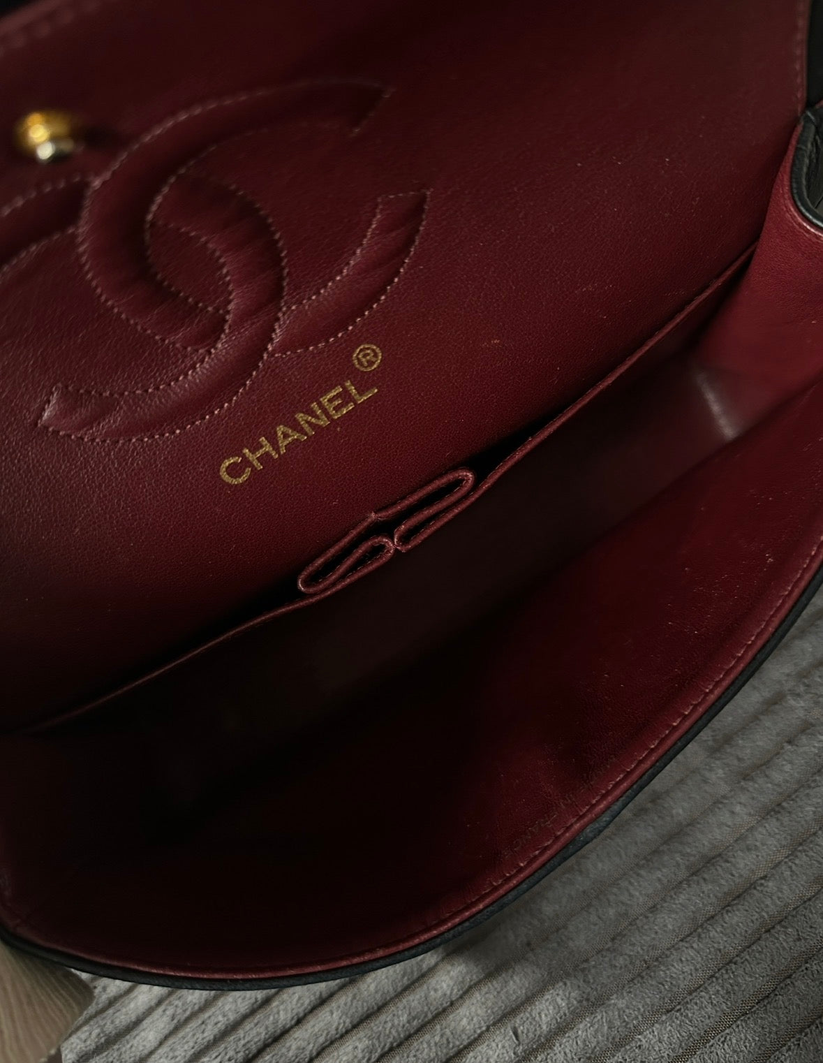 Chanel Classic Double Flap Medium 24 K Gold Plated